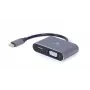 Gembird adaptador de vídeo de USB 3.0 Type-A a HDMI + VGA, gris espacial
