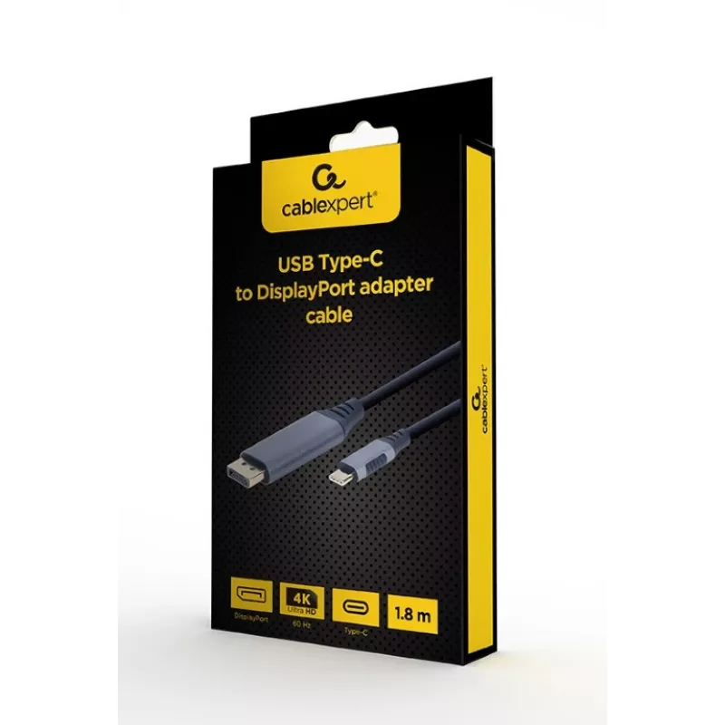 Adaptador de cable de vídeo Gembird CC-USB3C-DPF-01-6 1,8 m USB Type-C a DisplayPort