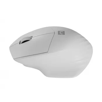 Ratón óptico inalámbrico Bluetooth NATEC Siskin 2 — 1600 DPI, Bluetooth 5.0, para diestros, blanco