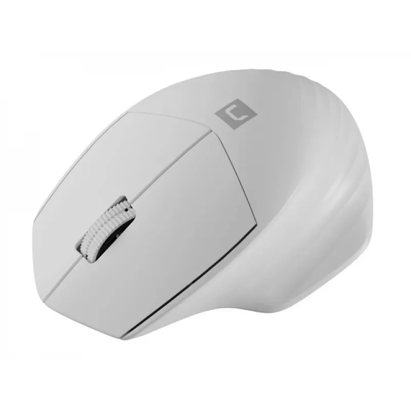 Ratón óptico inalámbrico Bluetooth NATEC Siskin 2 — 1600 DPI, Bluetooth 5.0, para diestros, blanco