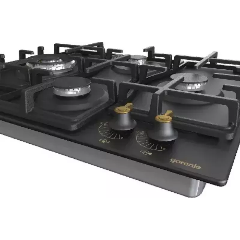 Placa Gorenje GW6D42CLB negra integrable 60 cm gas 4 zona(s)