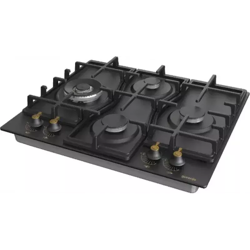 Placa Gorenje GW6D42CLB negra integrable 60 cm gas 4 zona(s)