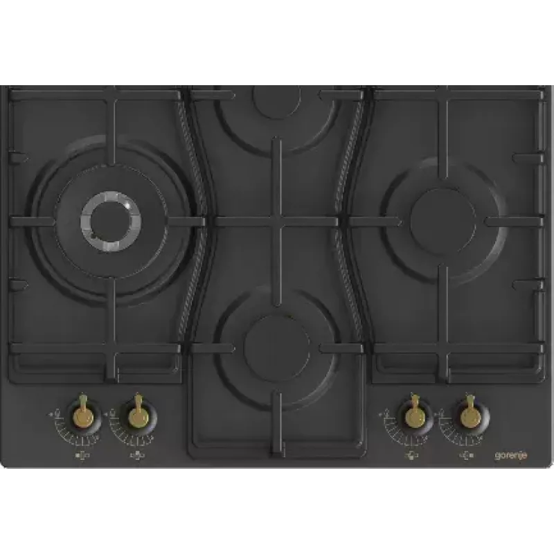 Placa Gorenje GW6D42CLB negra integrable 60 cm gas 4 zona(s)