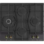 Placa Gorenje GW6D42CLB negra integrable 60 cm gas 4 zona(s)