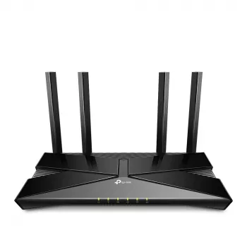 Router TP-Link AX1800 Dual-Band Wi-Fi 6, Wi-Fi 6 (802.11ax), doble banda (2,4 GHz / 5 GHz), Ethernet LAN, negro, router de sobremesa