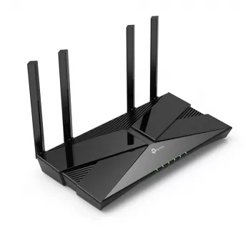 Router TP-Link AX1800 Dual-Band Wi-Fi 6, Wi-Fi 6 (802.11ax), doble banda (2,4 GHz / 5 GHz), Ethernet LAN, negro, router de sobremesa