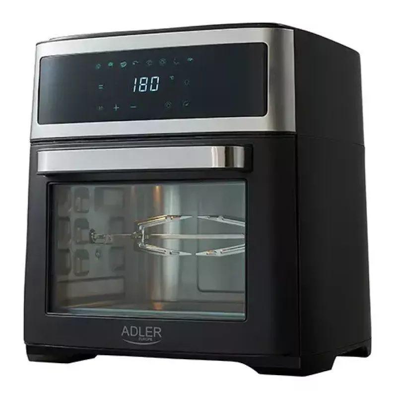 Adler AD 6309 horno freidora de aire, 13 l, 1700 W, acero inoxidable / negro