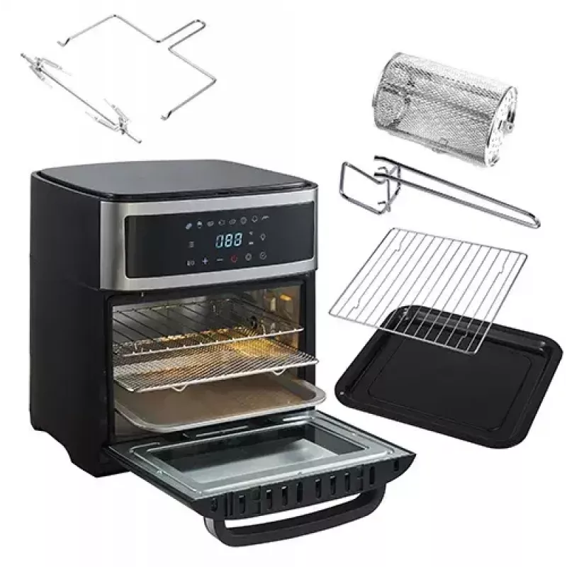 Adler AD 6309 horno freidora de aire, 13 l, 1700 W, acero inoxidable / negro