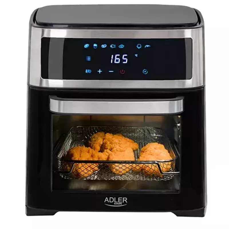 Adler AD 6309 horno freidora de aire, 13 l, 1700 W, acero inoxidable / negro