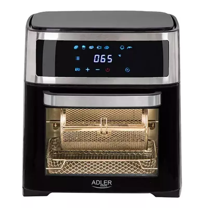 Adler AD 6309 horno freidora de aire, 13 l, 1700 W, acero inoxidable / negro
