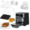 Adler AD 6309 horno freidora de aire, 13 l, 1700 W, acero inoxidable / negro