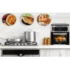 Adler AD 6309 horno freidora de aire, 13 l, 1700 W, acero inoxidable / negro