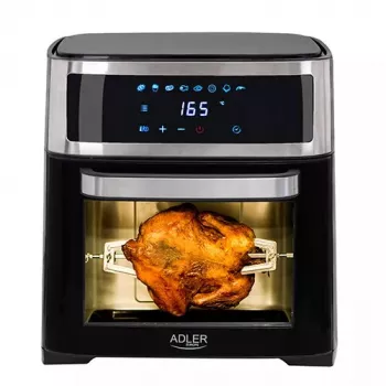 Freidora de aire con horno Adler AD 6309 13 L 2500 W Negro/Plata, control táctil, rosticero