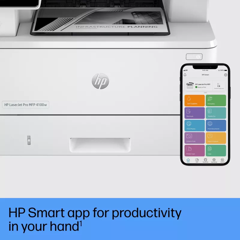 Impresora multifunción HP LaserJet Pro MFP 4102fdw Láser Mono Impresión