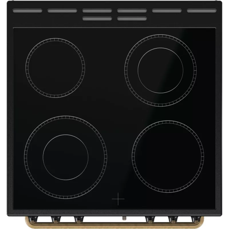 Cocina independiente Gorenje GECS6B71CLB Eléctrica Placa vitrocerámica Negro
