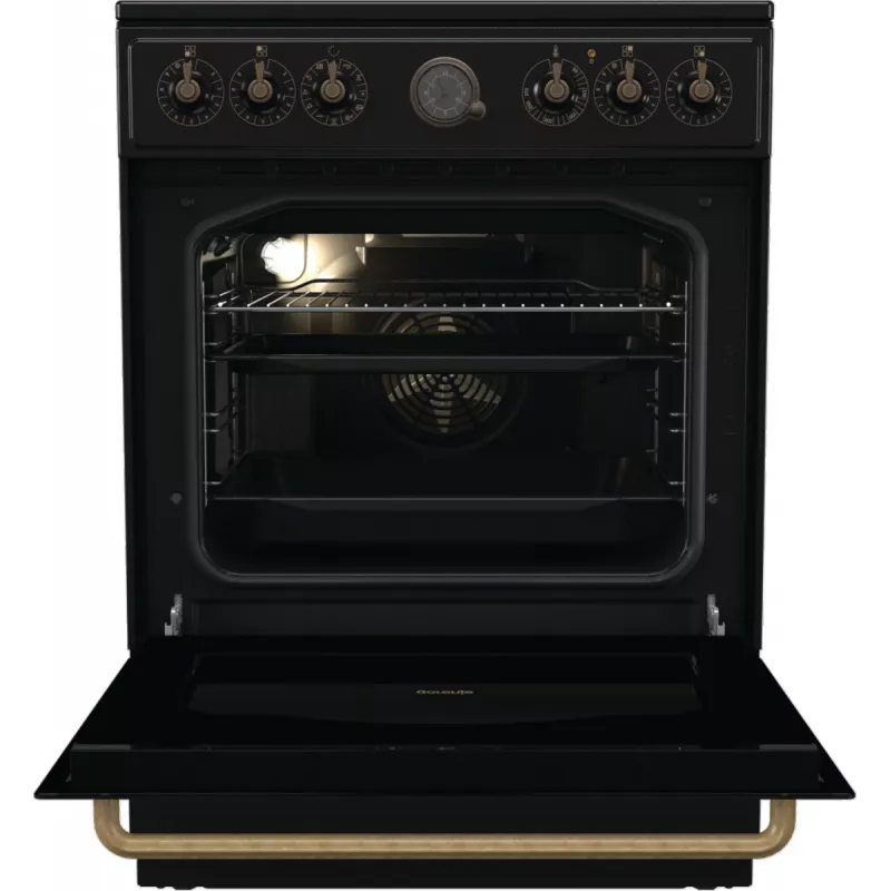 Cocina independiente Gorenje GECS6B71CLB Eléctrica Placa vitrocerámica Negro
