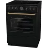 Cocina independiente Gorenje GECS6B71CLB Eléctrica Placa vitrocerámica Negro