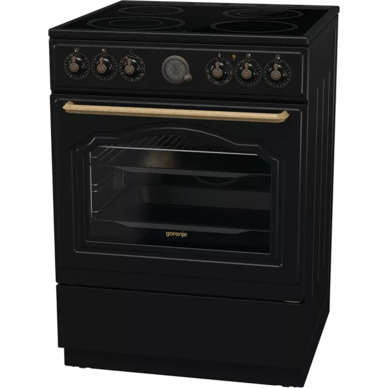 Cocina independiente Gorenje GECS6B71CLB Eléctrica Placa vitrocerámica Negro