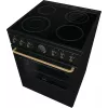 Cocina independiente Gorenje GECS6B71CLB Eléctrica Placa vitrocerámica Negro