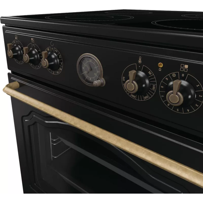 Cocina independiente Gorenje GECS6B71CLB Eléctrica Placa vitrocerámica Negro