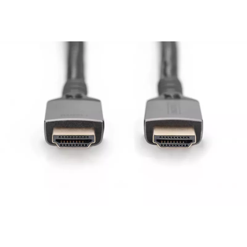 Cable de conexión DIGITUS 8K PREMIUM HDMI 2.1 carcasa de aluminio dorado, soporta 8K/60Hz 1m