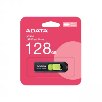 Memoria USB ADATA ACHO-UC300-128G-RNB 128 GB USB Type-C 3.2 Gen 1 (3.1 Gen 1) negra