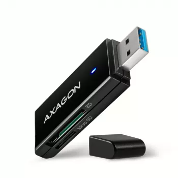 Lector de tarjetas Axagon CRE-S2N USB 3.2 Gen 1 Type-A negro