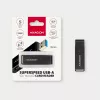 Lector de tarjetas Axagon CRE-S2N USB 3.2 Gen 1 Type-A negro