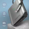 Lector de tarjetas de memoria Axagon CRE-S3C aluminio alta velocidad USB-C 3.2 Gen 1, 3 ranuras, UHS-II