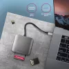 Lector de tarjetas de memoria Axagon CRE-S3C aluminio alta velocidad USB-C 3.2 Gen 1, 3 ranuras, UHS-II