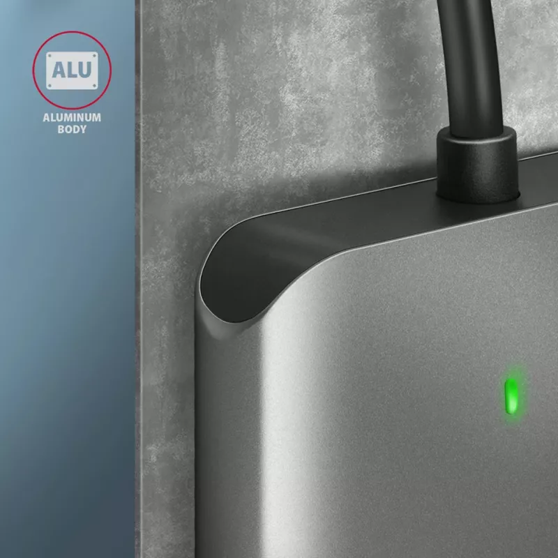 Lector de tarjetas de memoria Axagon CRE-S3C aluminio alta velocidad USB-C 3.2 Gen 1, 3 ranuras, UHS-II