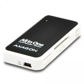 Lector de tarjetas externo Axagon CRE-X1 de 5 ranuras, CF, CF Type II, MMC, MMC Mobile, MMCmicro, MS Duo, MS PRO, Memory Stick (MS), MicroDrive, MicroSD...,