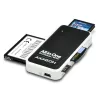 Lector de tarjetas externo Axagon CRE-X1 de 5 ranuras, CF, CF Type II, MMC, MMC Mobile, MMCmicro, MS Duo, MS PRO, Memory Stick (MS), MicroDrive, MicroSD...,