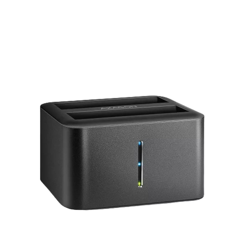 Docking station mini Axagon ADSA-D25 SuperSpeed USB dual para SSD/HDD de 2.5 pulgadas