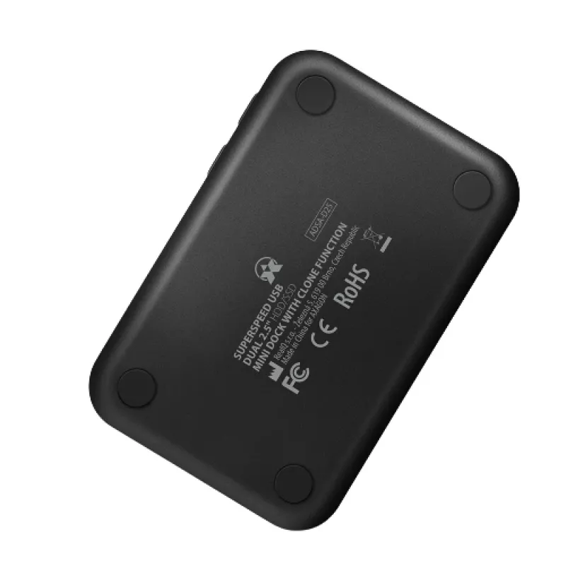 Docking station mini Axagon ADSA-D25 SuperSpeed USB dual para SSD/HDD de 2.5 pulgadas