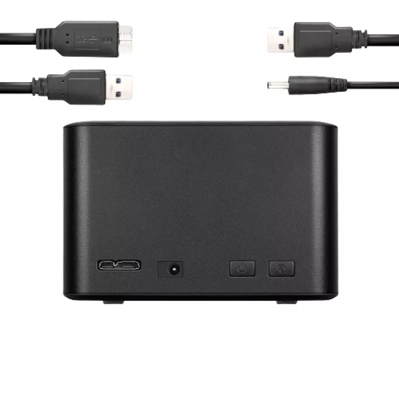 Docking station mini Axagon ADSA-D25 SuperSpeed USB dual para SSD/HDD de 2.5 pulgadas