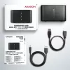 Docking station mini Axagon ADSA-D25 SuperSpeed USB dual para SSD/HDD de 2.5 pulgadas