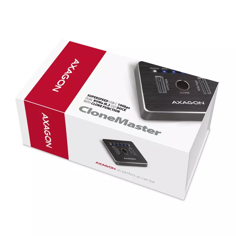 Axagon ADSA-M2C SuperSpeed USB-C 10Gbps Dock M.2 NVMe dual