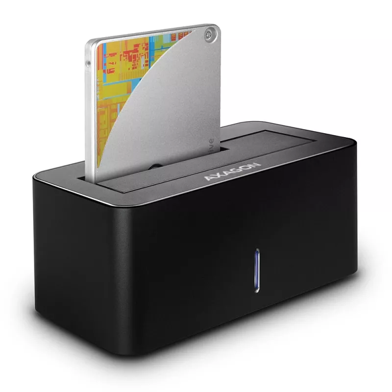 AXAGON ADSA-SN - HDD - híbrido - SSD - SATA - Serial ATA II - Serial ATA III - 2.5,3.5 pulgadas - USB 3.2 Gen 1 (3.1 Gen 1) Type-A - 5 Gbit/s - negro