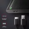 Caja para HDD/SSD AXAGON EE25-A6M — SATA de 2,5 pulgadas, USB 3.2 Gen 1 (5 Gbit/s), Micro-USB B a USB Type-A, aluminio, negra