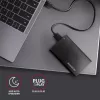 Caja para HDD/SSD AXAGON EE25-A6M — SATA de 2,5 pulgadas, USB 3.2 Gen 1 (5 Gbit/s), Micro-USB B a USB Type-A, aluminio, negra