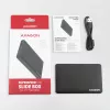 Caja externa sin tornillos Axagon EE25-SL USB 3.2 Gen 1 - SATA 6G para SSD/HDD de 2,5 pulgadas