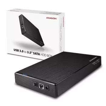 Caja externa compacta de aluminio Axagon EE35-XA3 USB 3.2 Gen 1 SATA para discos de 3,5 pulgadas