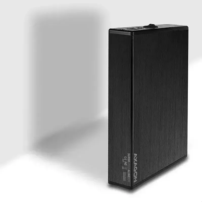 Caja externa compacta de aluminio Axagon EE35-XA3 USB 3.2 Gen 1 SATA para discos de 3,5 pulgadas