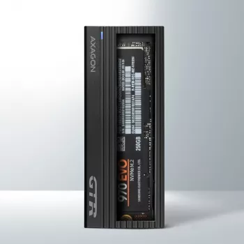 Caja externa de metal Axagon EEM2-GTR USB-C 3.2 Gen 2 para SSD M.2 NVMe