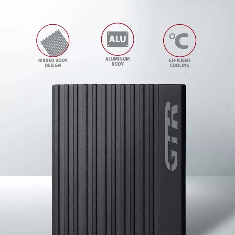 Caja externa de metal Axagon EEM2-GTR USB-C 3.2 Gen 2 para SSD M.2 NVMe