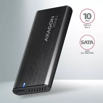 Caja para SSD Axagon EEM2-SBC USB-C 3.2 Gen 2 negra M.2