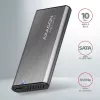 Caja RAW Axagon EEM2-SG2 SuperSpeed+ USB-C - SSD M.2 NVMe y SATA