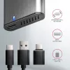 Caja RAW Axagon EEM2-SG2 SuperSpeed+ USB-C - SSD M.2 NVMe y SATA
