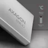 Caja externa de metal Axagon EEM2-UG2 USB-C 10Gbps para discos SSD M.2 NVMe. Plateada